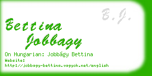 bettina jobbagy business card